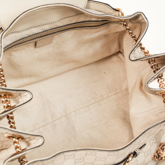 Gucci Medium Emily Off-White Guccissima Leather Shoulder Bag - Picture 11 of 13